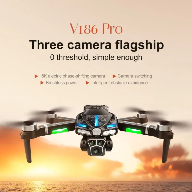 Drone Gimbal - Новый V186 Pro Drone Профессиональный бесщеточный