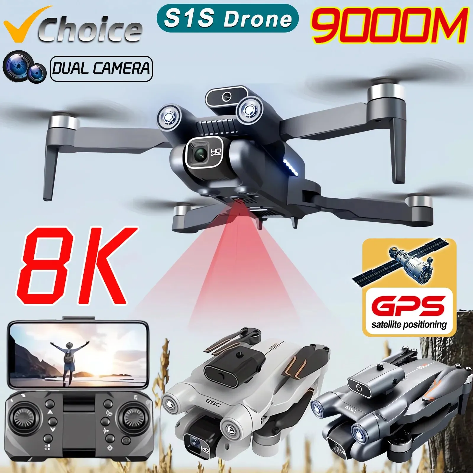 Drone Gps Mount - Новинка, камера для дрона S1S, GPS,