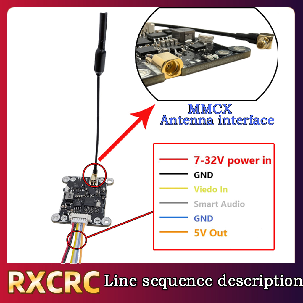 RXCRC 5,8G модуль 48 каналов 1 – обзор и цена Drone Receiver