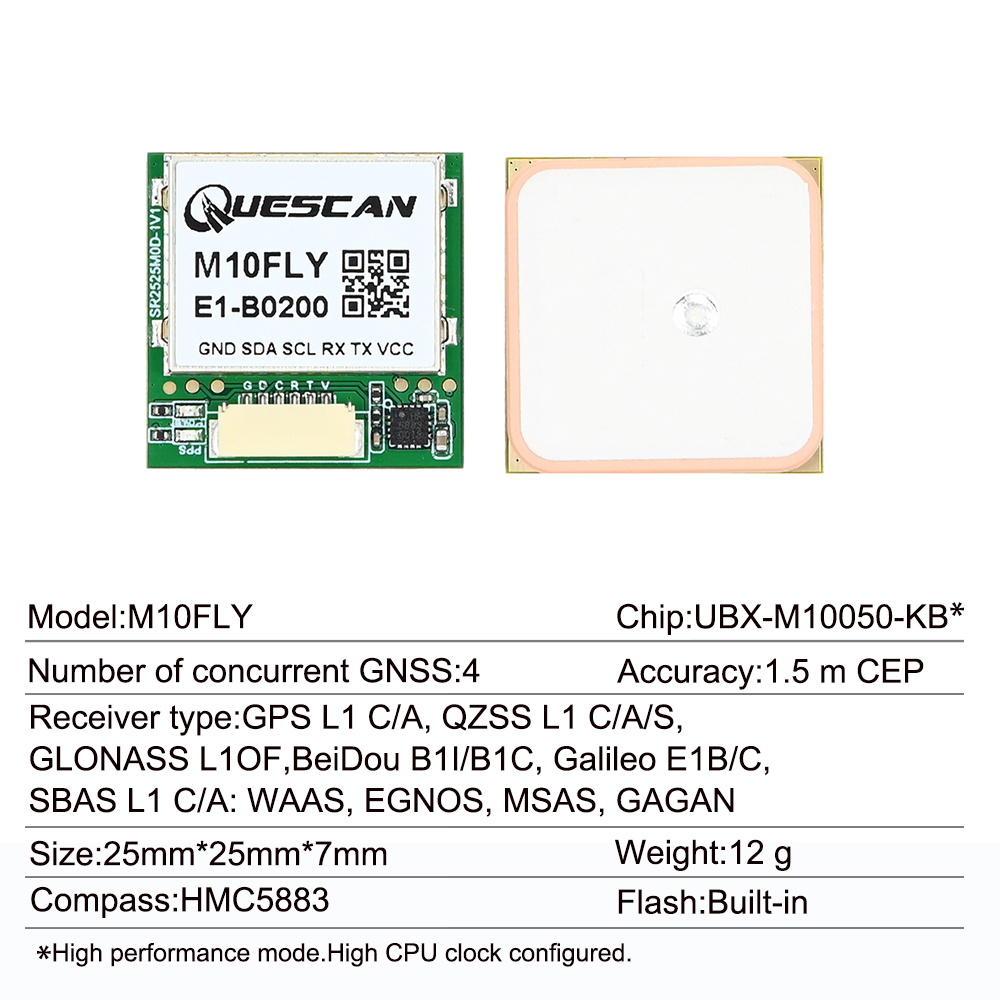 Quescan 25 мм * 25 мм M10FLY 1 – обзор и цена Drone Compass