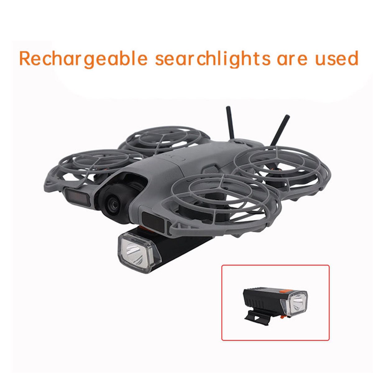 Перезаряжаемый прожектор DTC5  – обзор и цена Drone Led Light