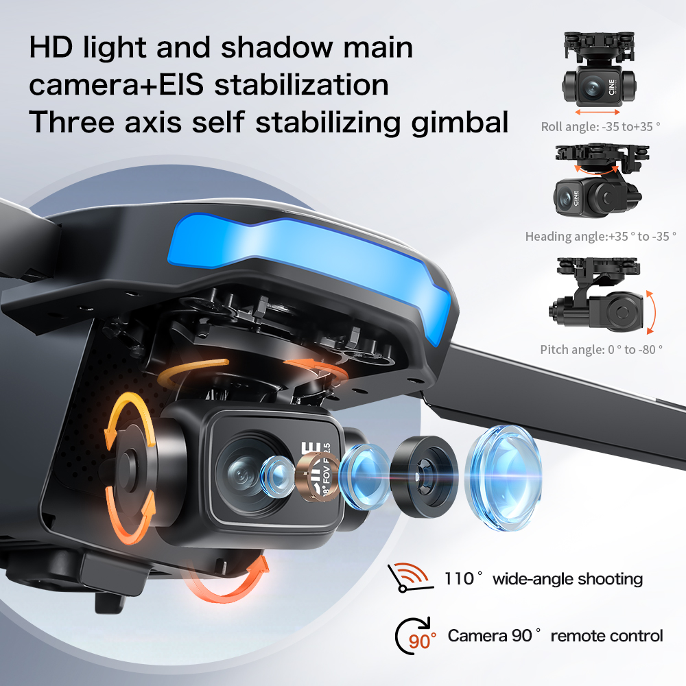 Новый дрон S-X1 MAX с GPS, 8K, – обзор и цена Drone Gimbal
