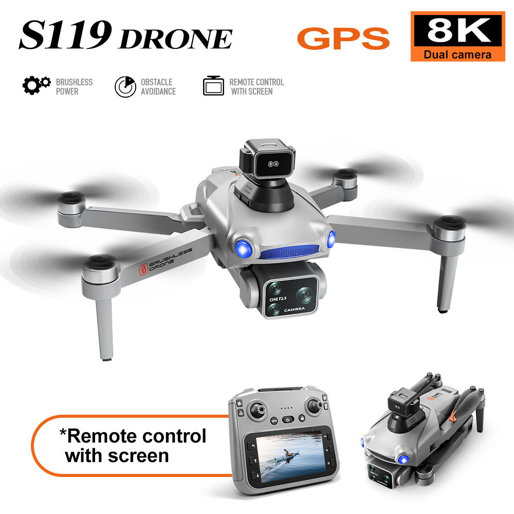 Дрон S119 с ультрадолгим време – обзор и цена Drone Gps Mount