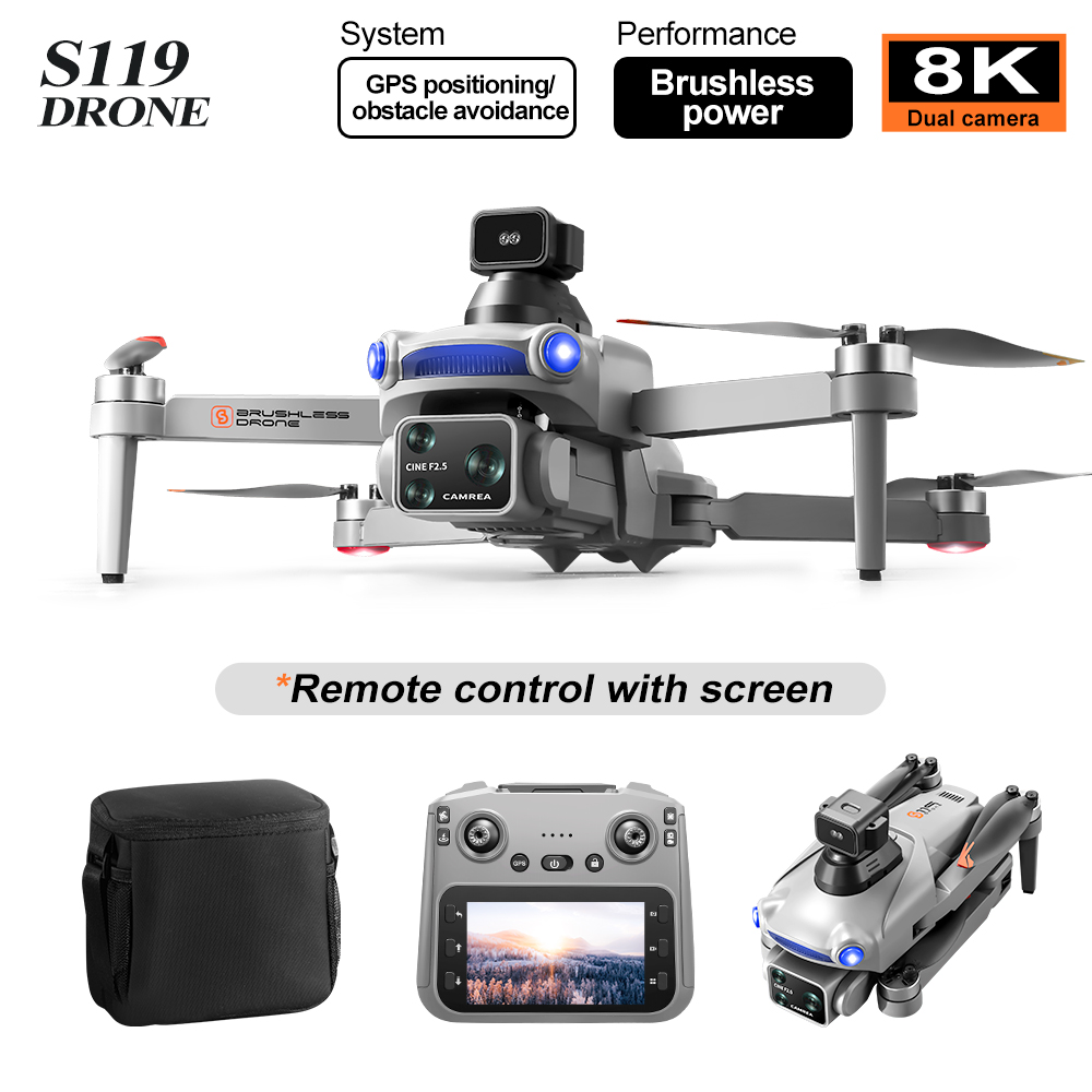 Дрон S119 с ультрадолгим време – обзор и цена Drone Gps Mount